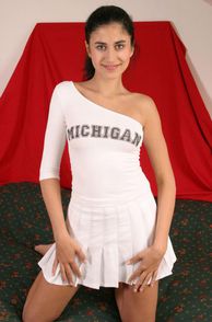 Tight White Cheer Uniform Cutie