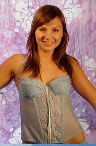 Sweet Legal Lingerie Teen Smiling