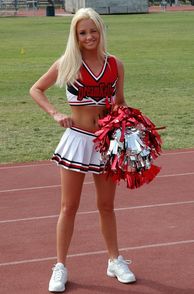 Dainty Blonde Cheerleader